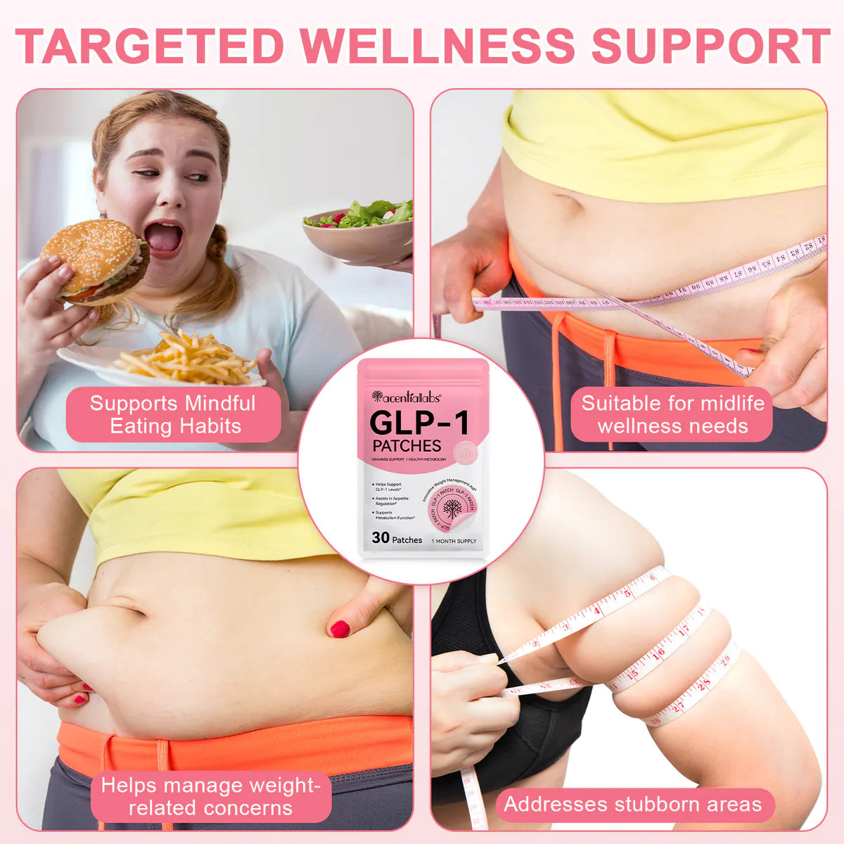 Acentialabs: 30's Natural Transdermal GLP-1 Patches
