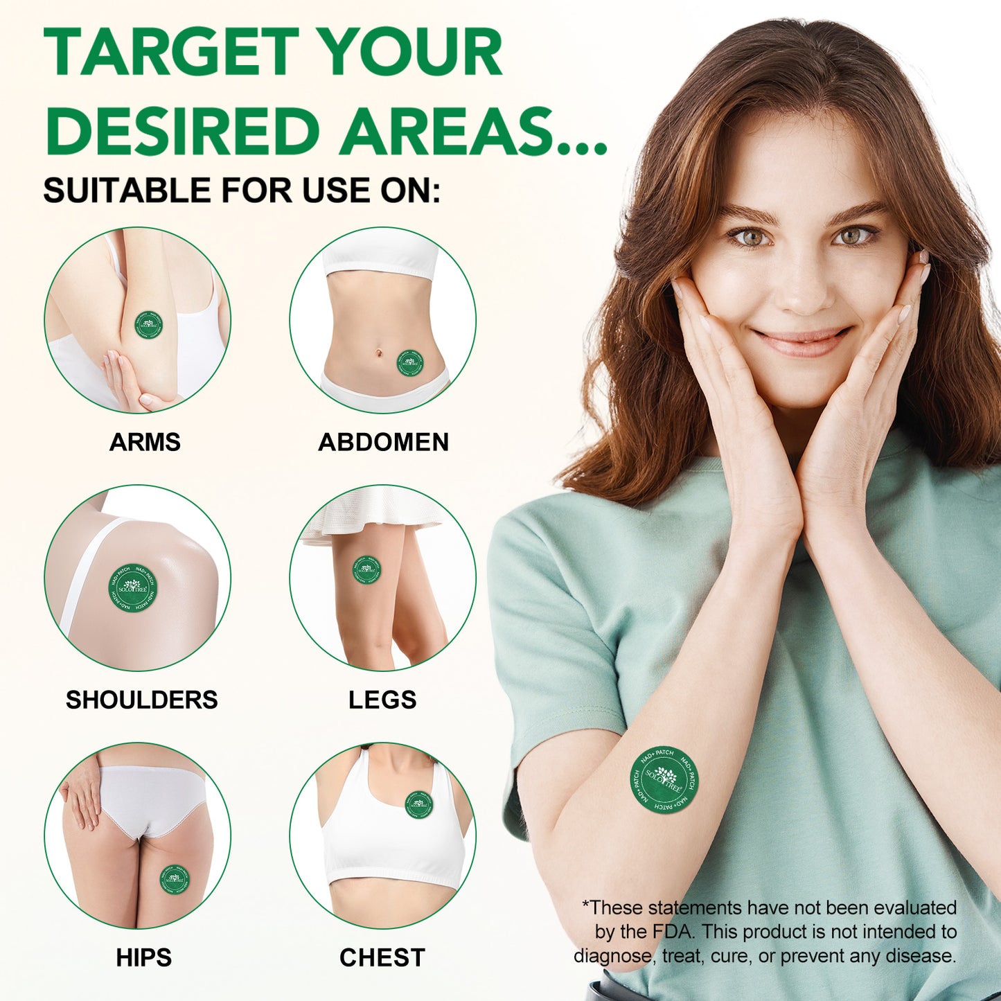SoloTree: 30's Natural Transdermal NAD+ Patches