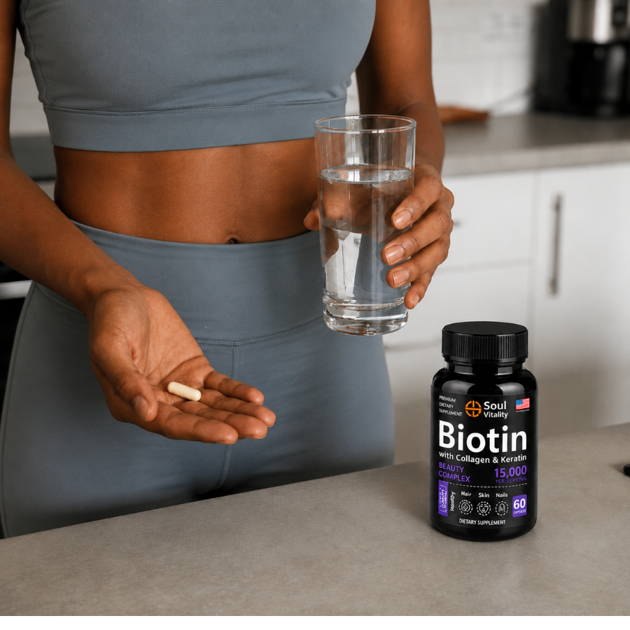 Biotin with Collagen & Keratin 15,000mcg Capsules
