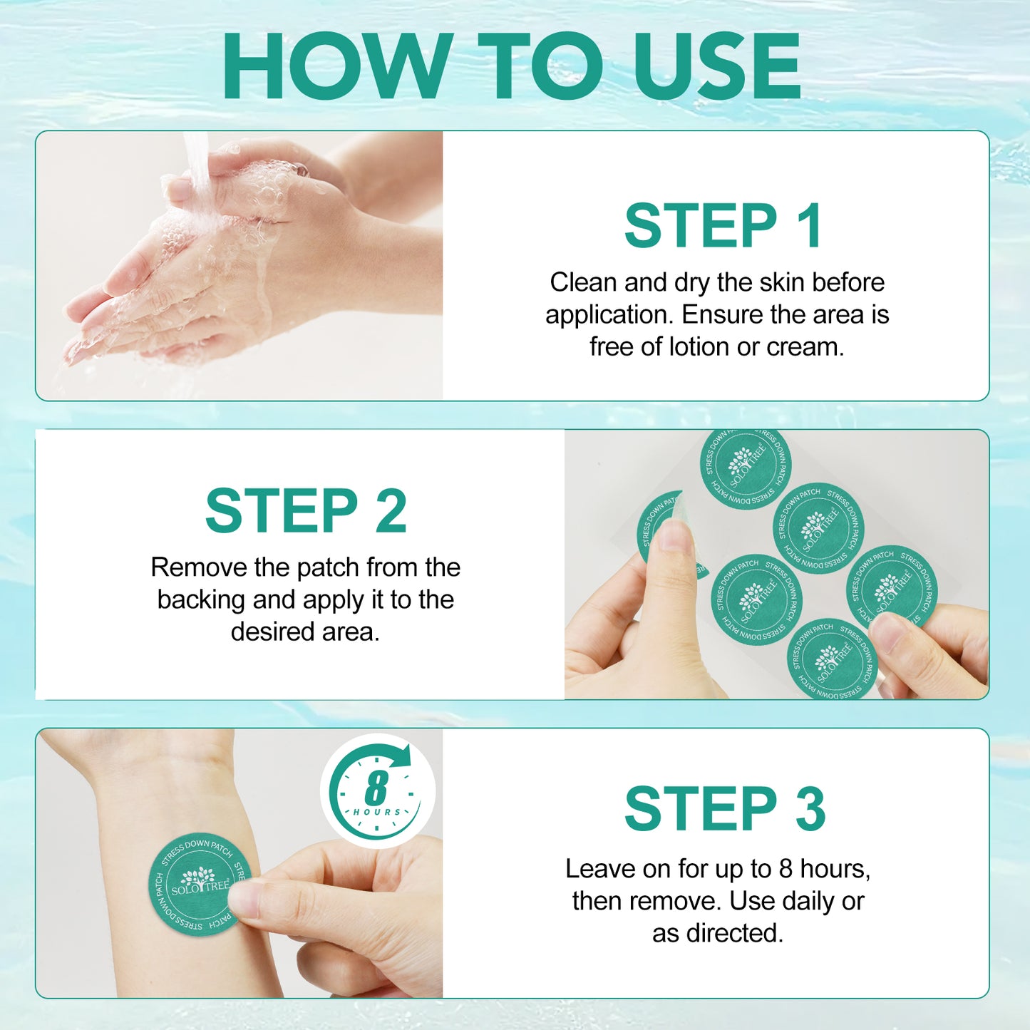 SoloTree: 30's Natural Transdermal Stress Support Patches