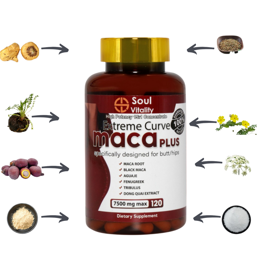 Maca Plus Extreme Curve Capsules - 120 Dietary Capsules