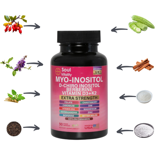 16-in-1 Myo-Inositol - 90 Dietary Veggie Capsules