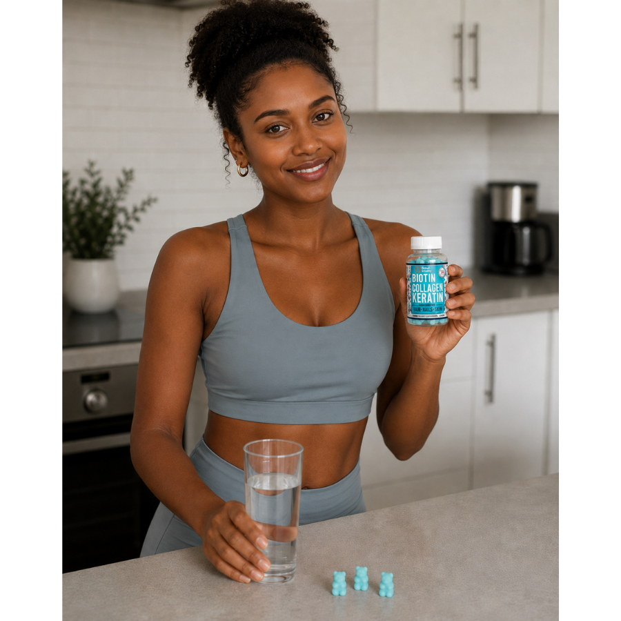 Biotin Collagen Keratin Gummies – Hair, Skin & Nails Support