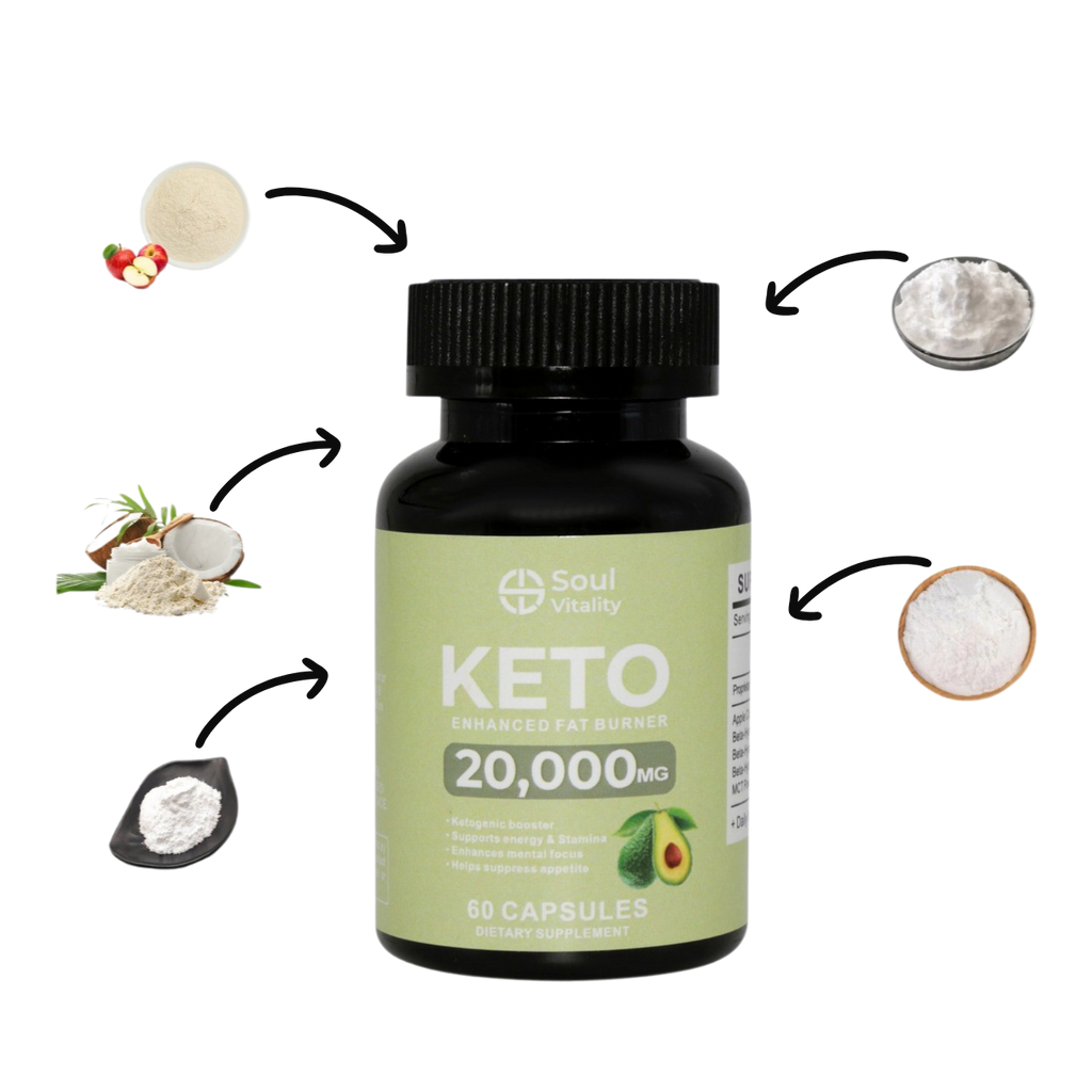 Keto Enhanced Fat Burner 20 000mg - 60 Capsules
