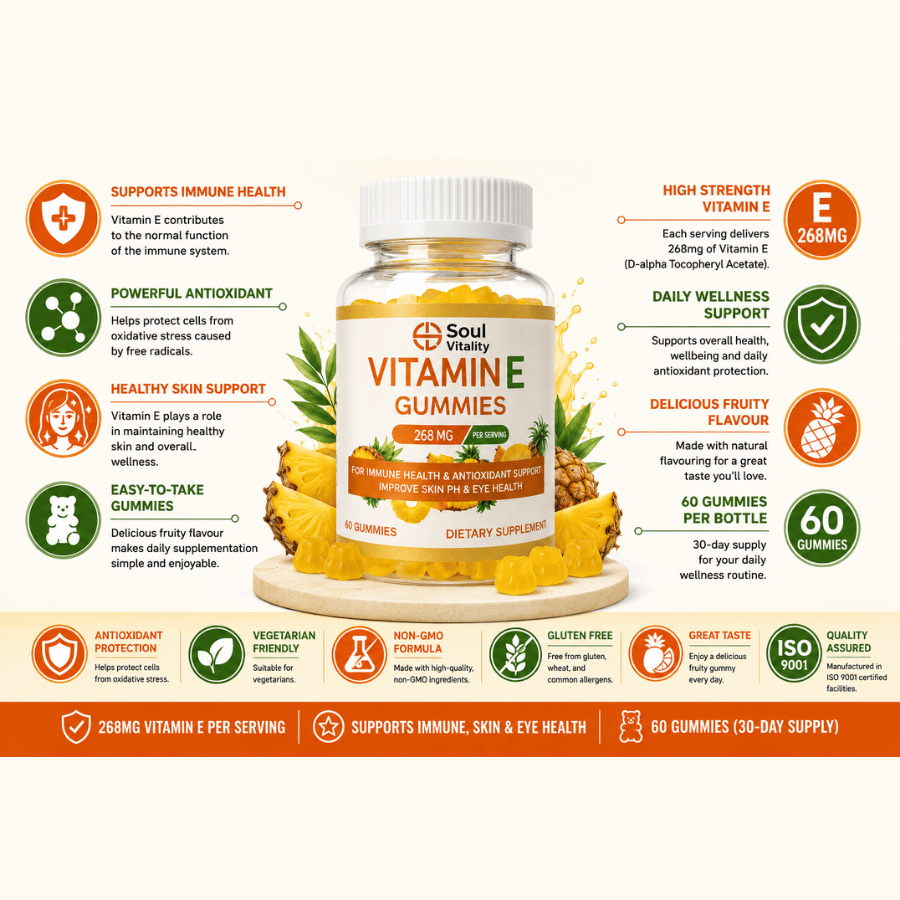 Vitamin E Gummies 268mg (400IU)