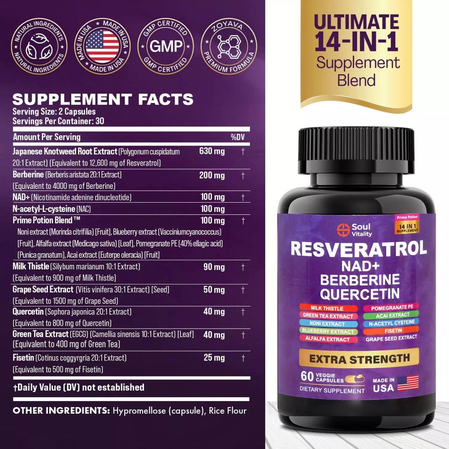 Resveratrol Longevity Complex (60 Capsules)