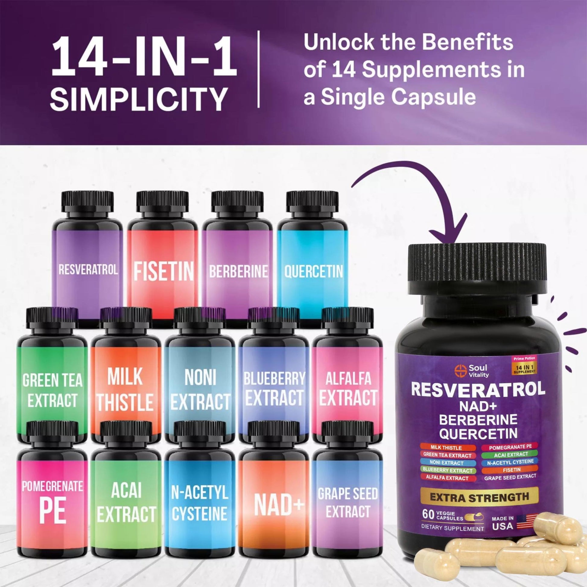 Resveratrol Longevity Complex (60 Capsules)