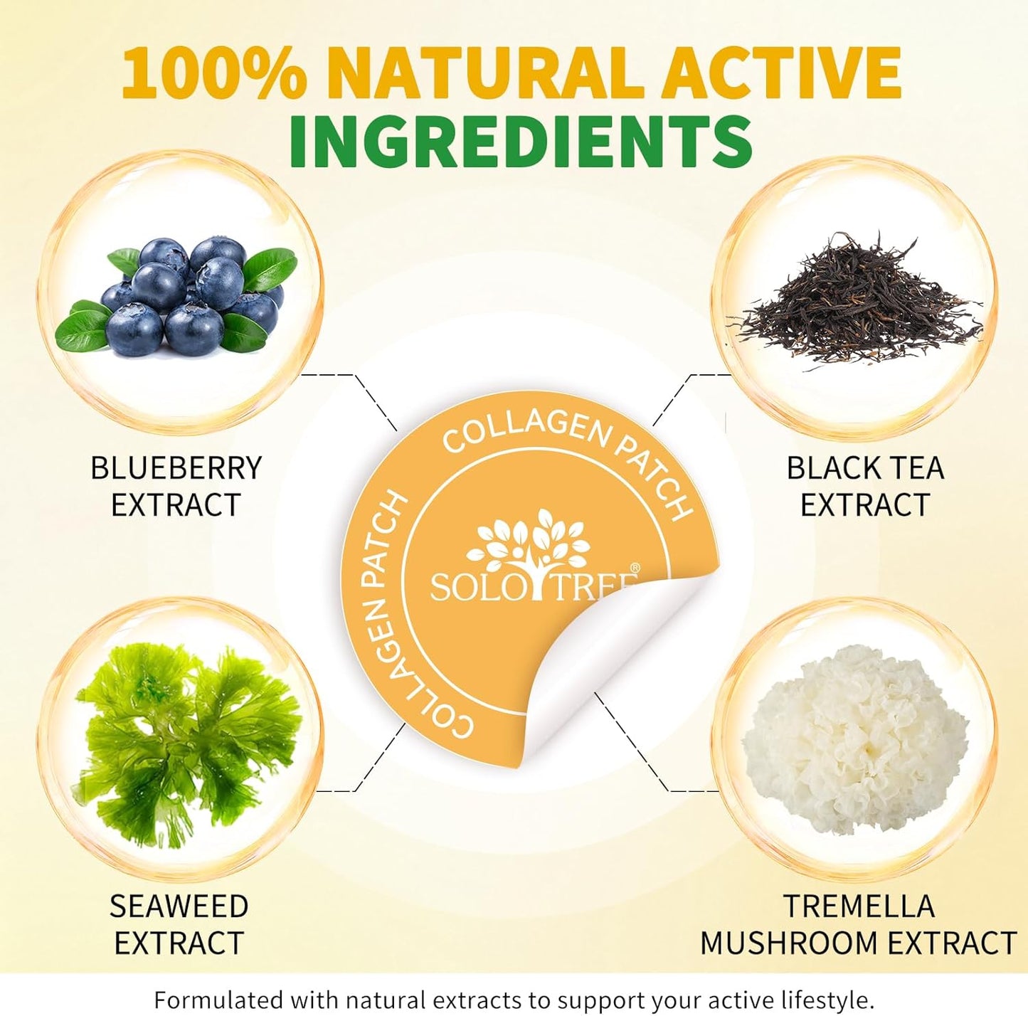 SoloTree: 30's Natural Transdermal Collagen Support Patches