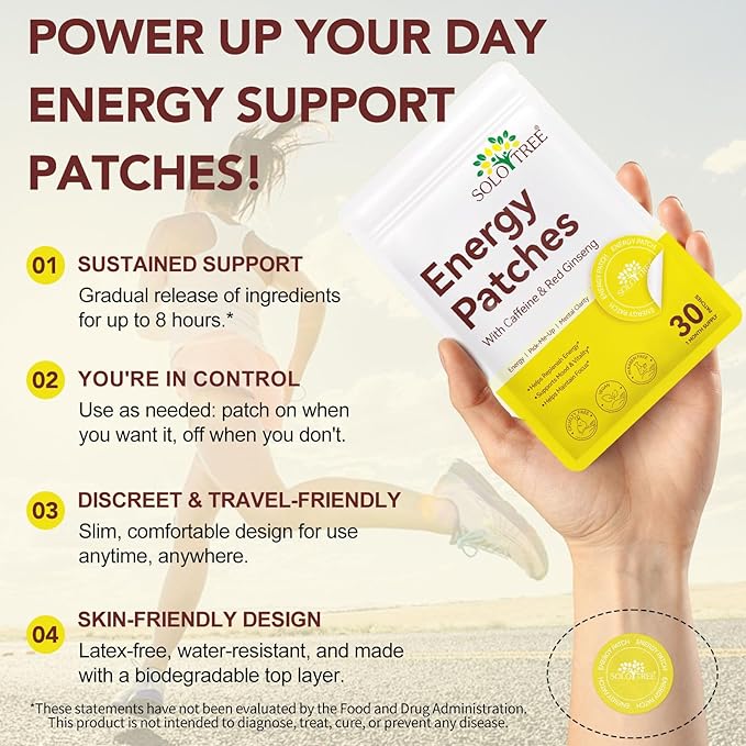 SoloTree: 30's Natural Transdermal Energy Support Patches