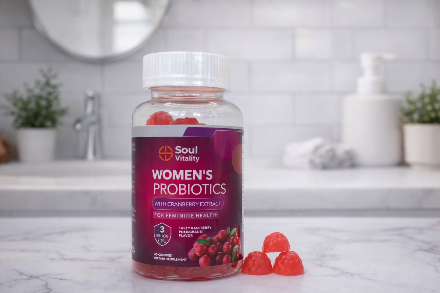 Women’s Probiotics Gummies with Cranberry Extract