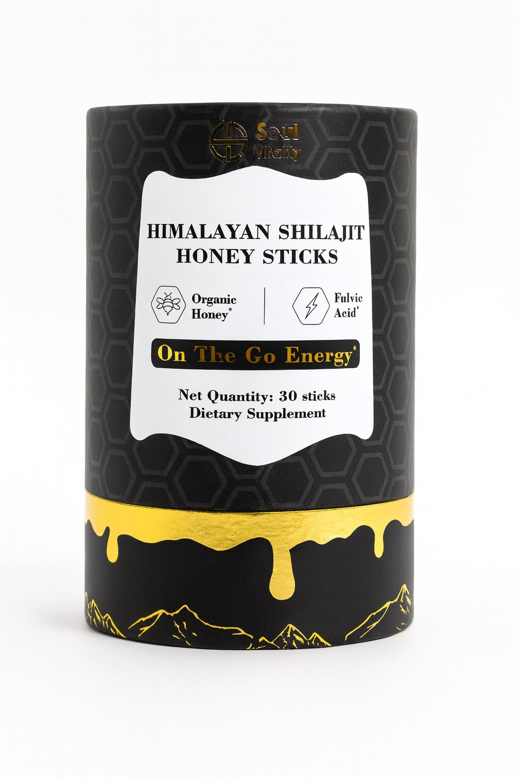 Himalayan Shilajit Honey Sticks – Organic Honey with Pure Himalayan Shilajit & Saffron
