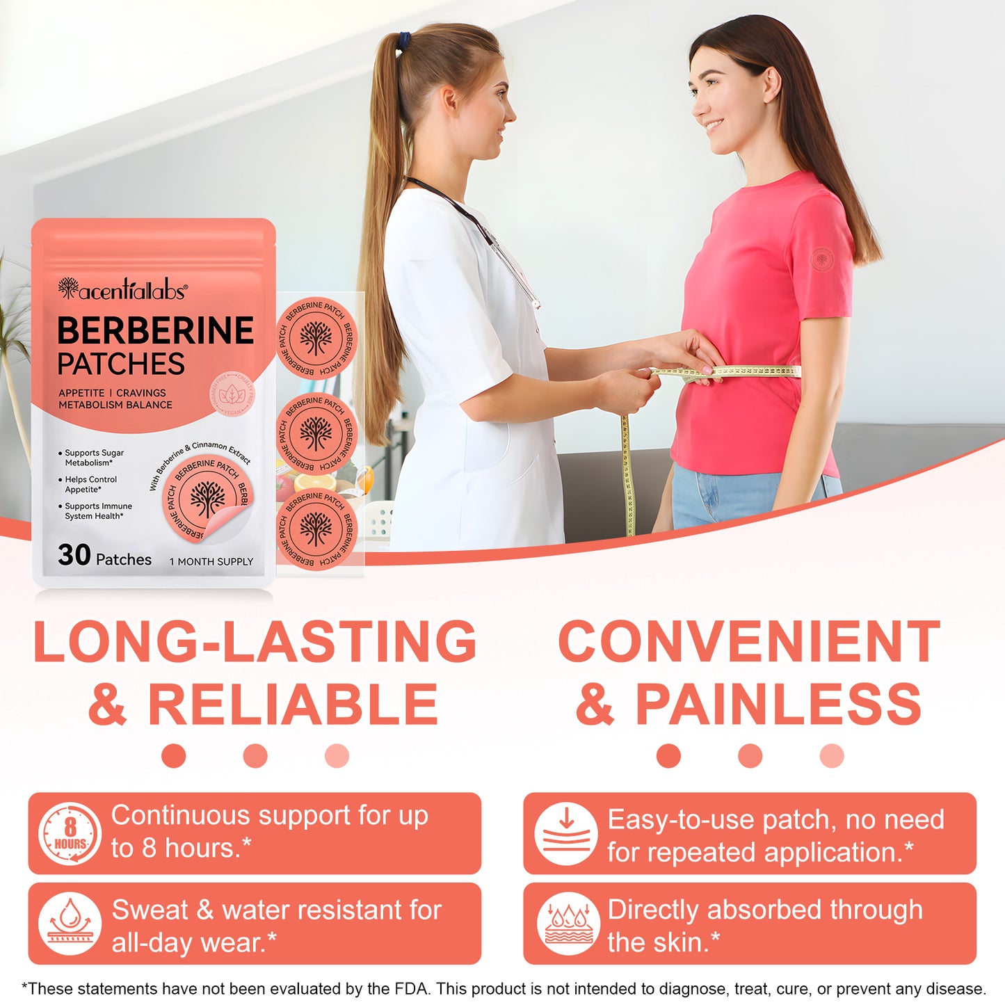 Acentialabs: 30's Natural Transdermal Berberine Patches