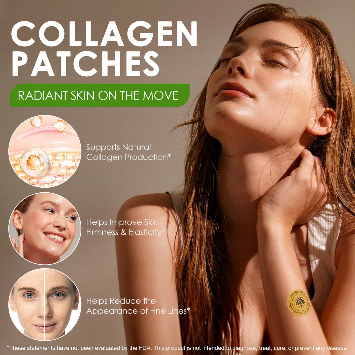Acentialabs: 30's Natural Transdermal Collagen Support Patches