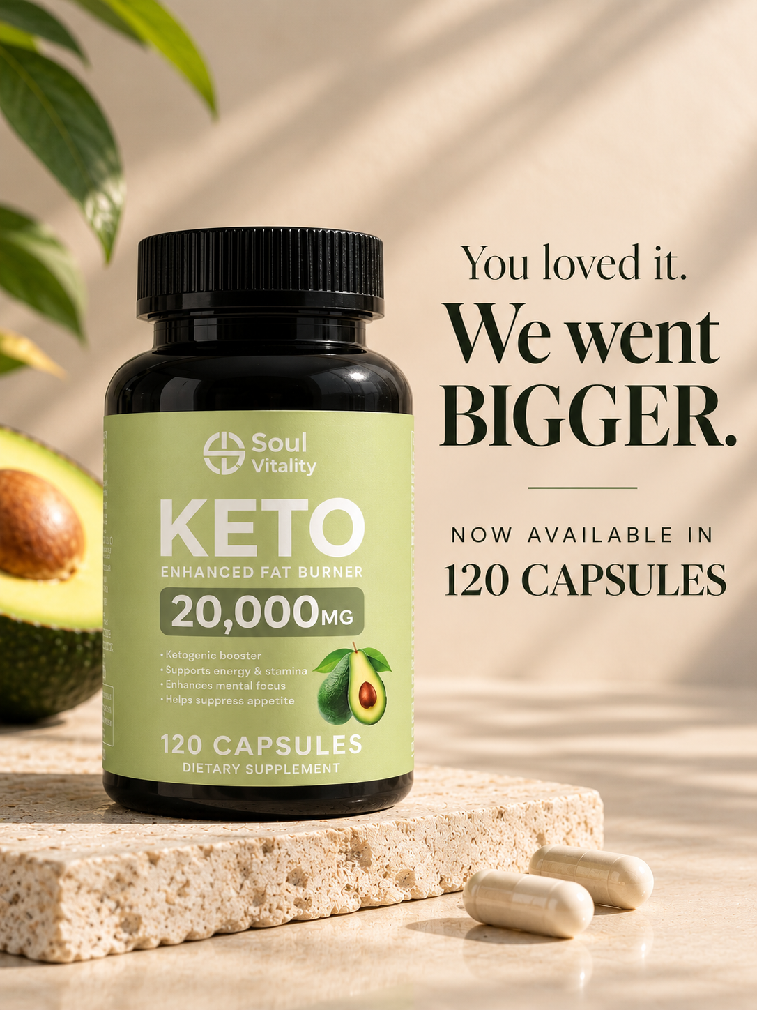 Keto Enhanced Fat Burner 20 000mg Capsules