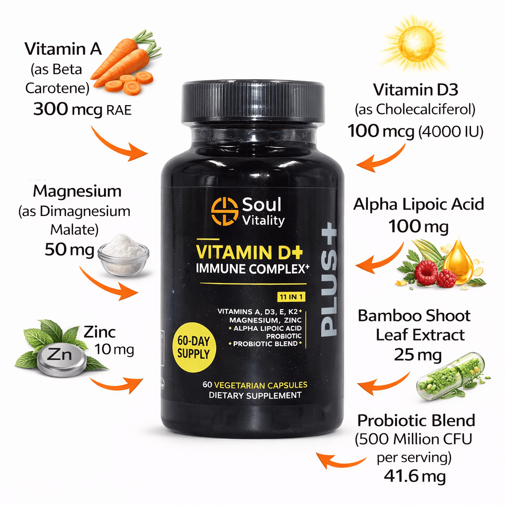 Vitamin D+ Immune Complex+ Capsules
