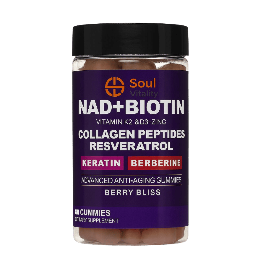 NAD+ Biotin Advanced Anti-Aging Gummies – Berry Bliss