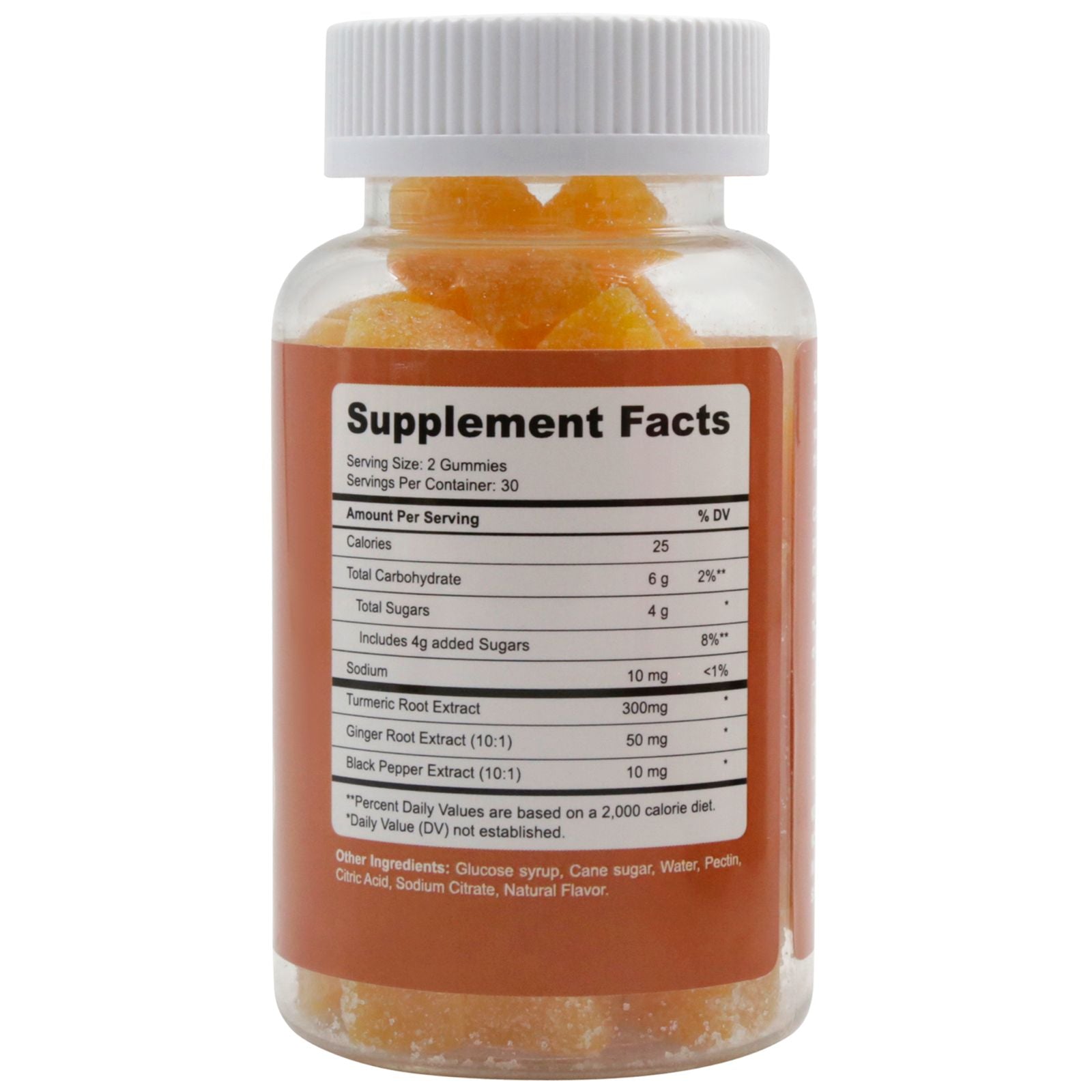 Tumeric Ginger 300mg - 60 Dietary Supplement Gummies