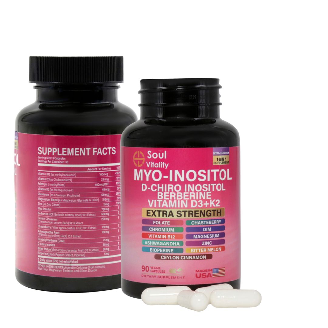 16-in-1 Myo-Inositol - 90 Dietary Veggie Capsules