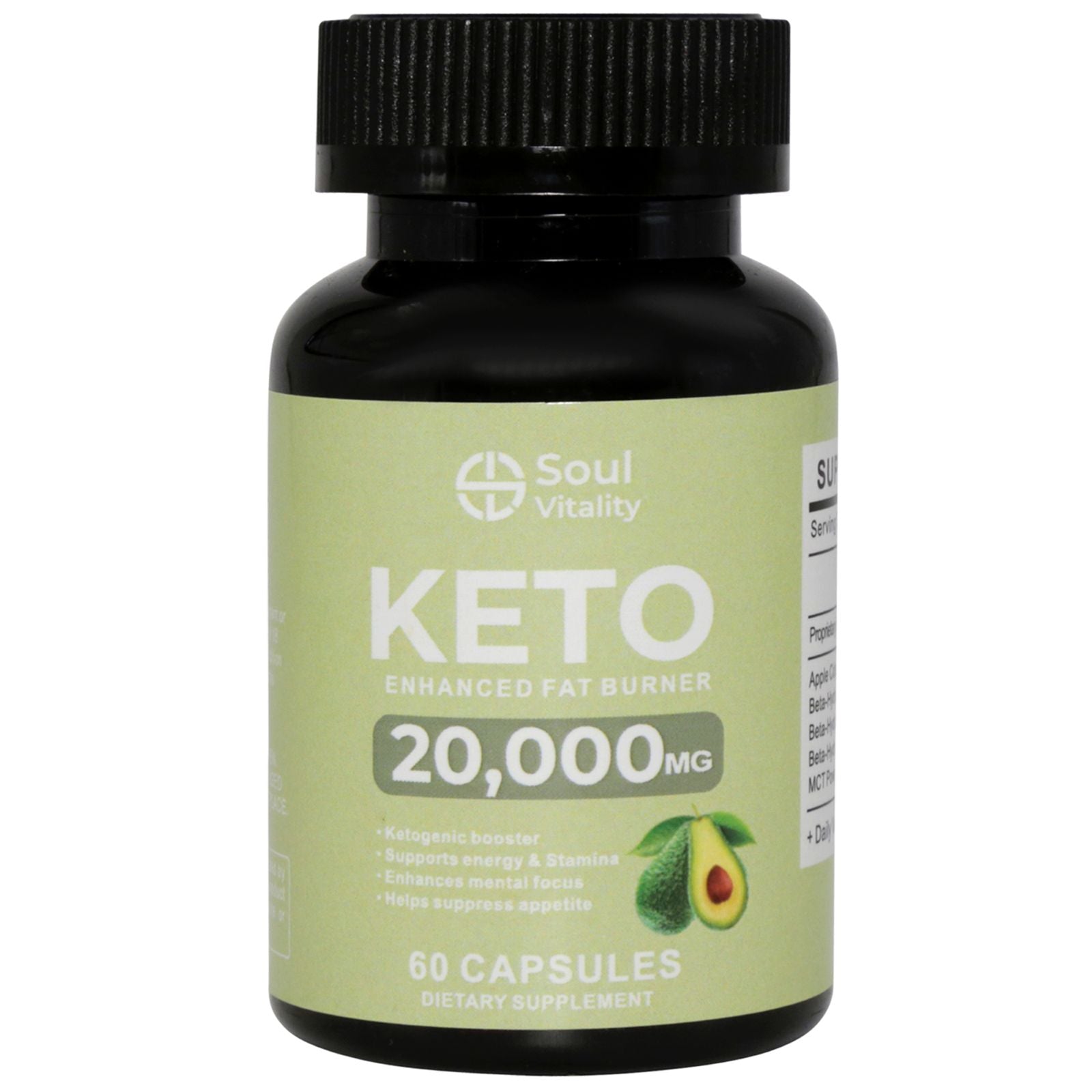 Keto Enhanced Fat Burner 20 000mg - 60 Capsules