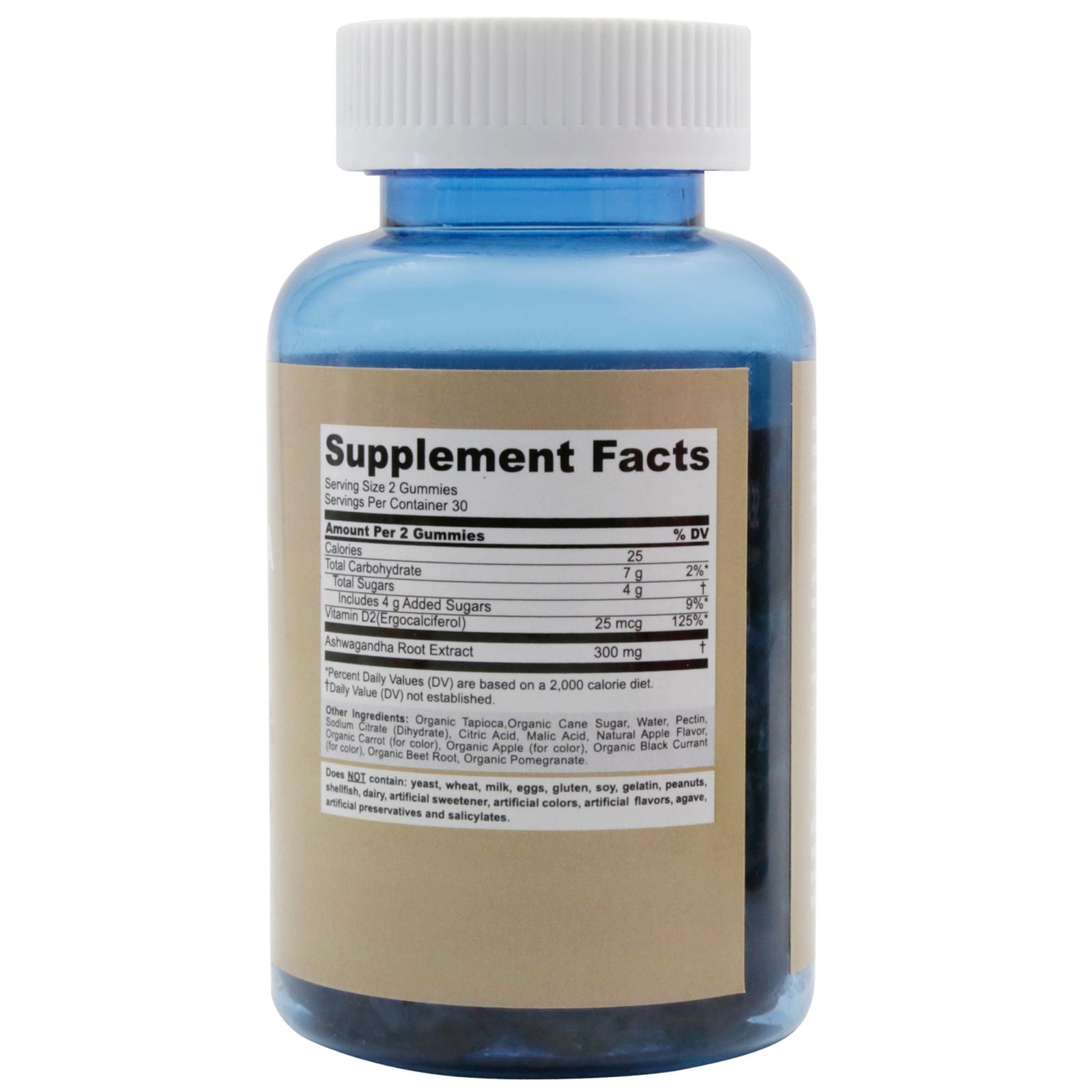 Ashwagandha 300mg - 60 Dietary Supplement Gummies