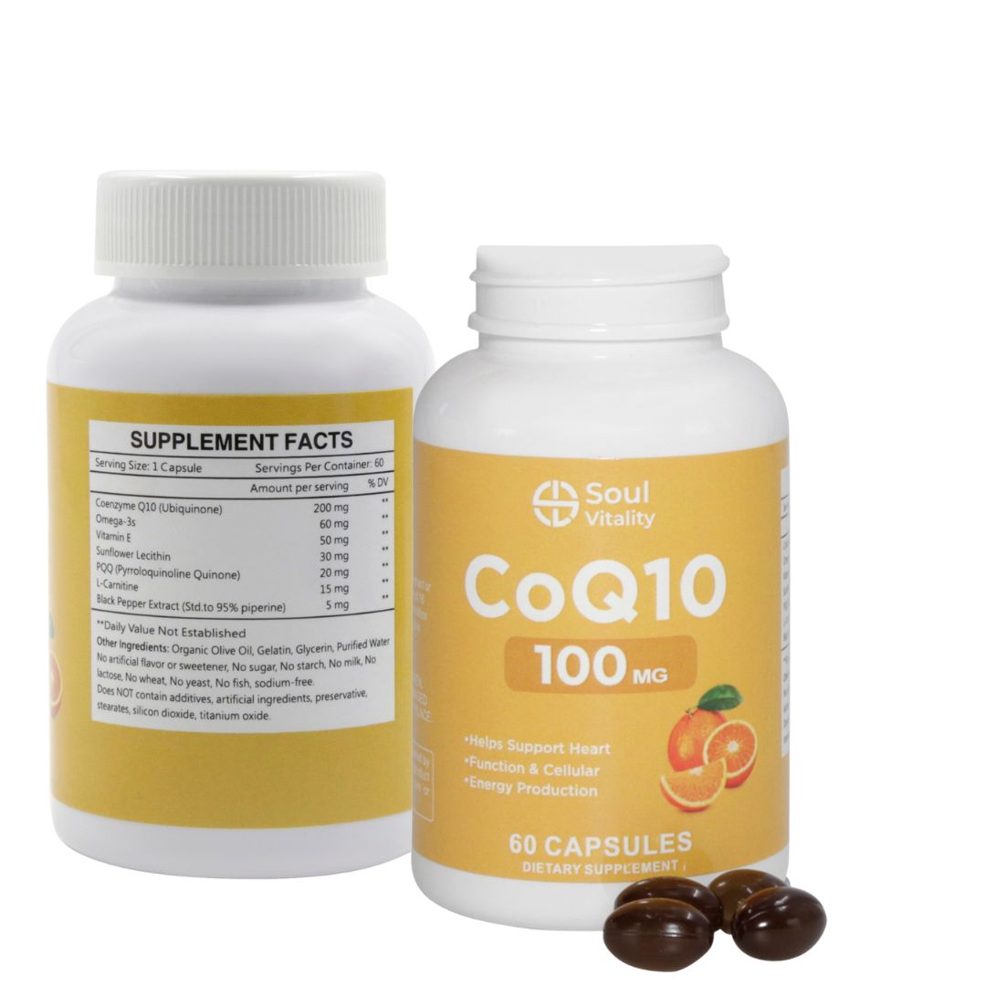 CoQ10 100mg - 60 Dietary Supplement Capsules
