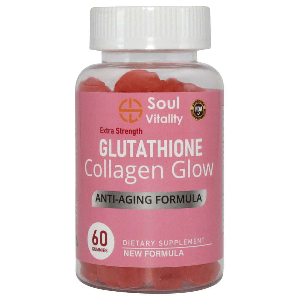 Glutathione Collagen Glow Anti-Aging Formula Gummies - 60 Gummies.