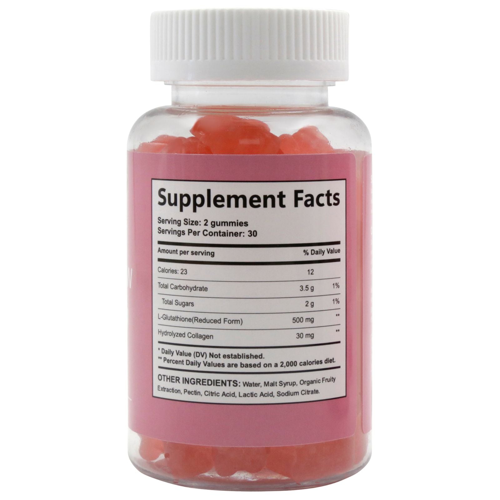 Glutathione Collagen Glow Anti-Aging Formula Gummies - 60 Gummies.