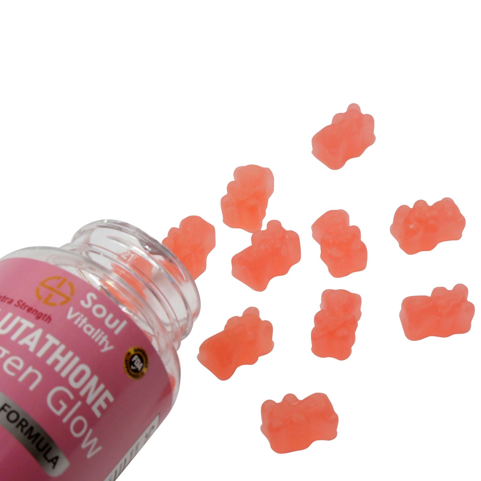 Glutathione Collagen Glow Anti-Aging Formula Gummies - 60 Gummies.