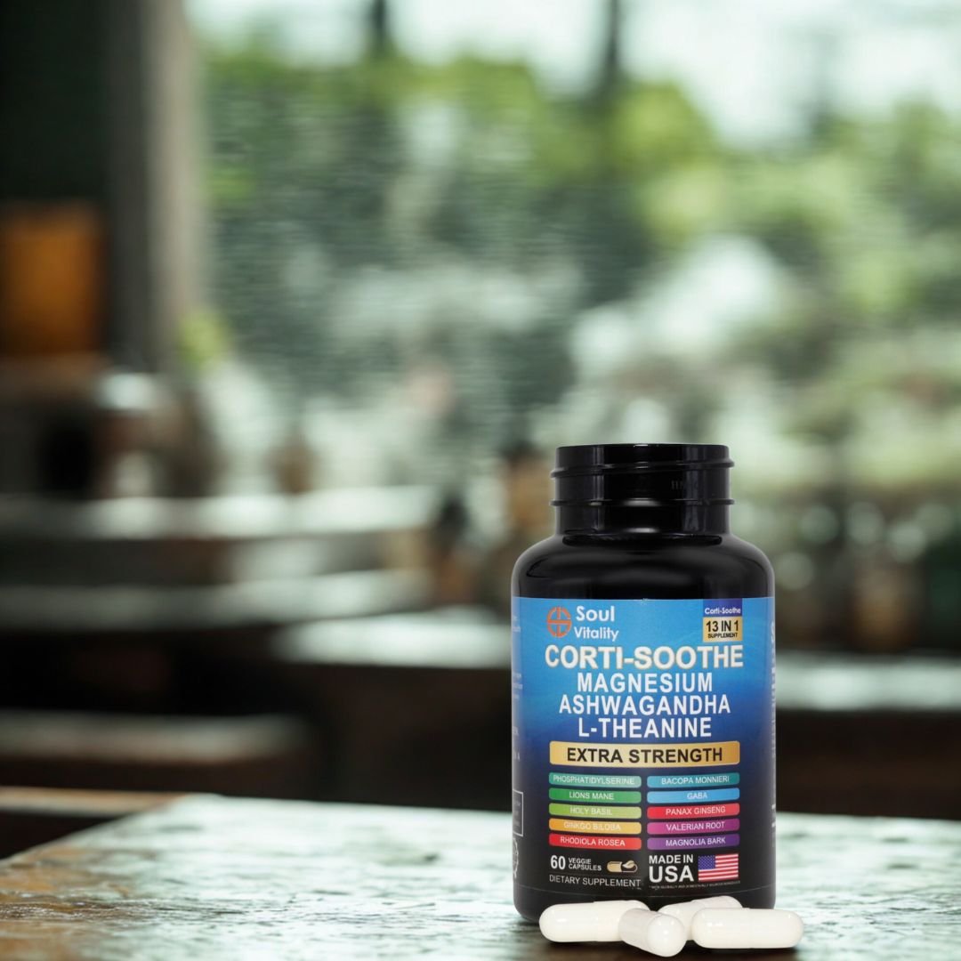 13-in-1 Corti-Soothe Magnesium Ashwagandha Capsules - 60 Capsules