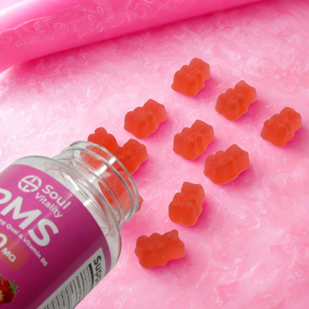 PMS Cramps & Bloating 200mg - 60 Dietary Supplement Gummies