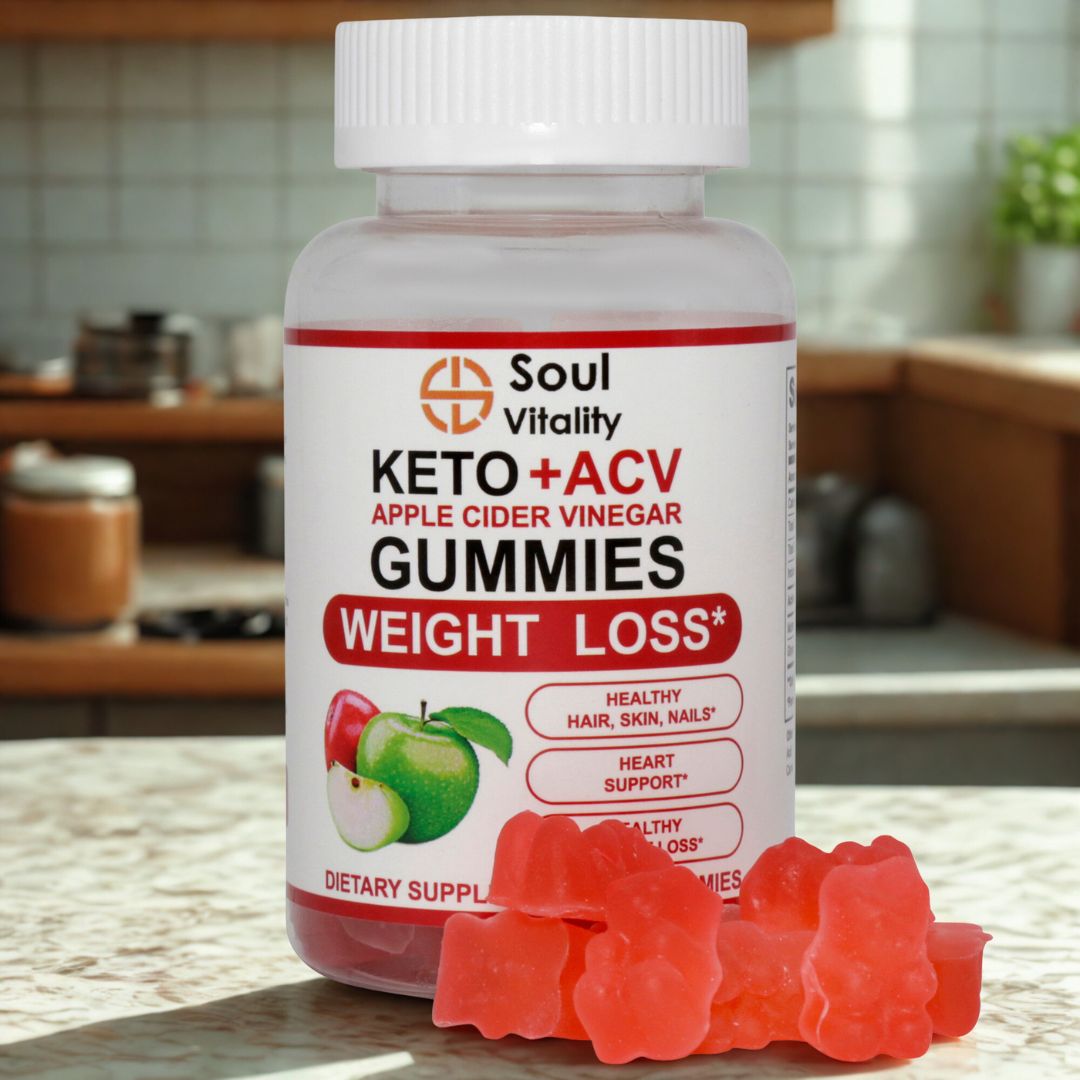 Keto + ACV Apple Cider Vinegar Weight Loss Gummies - 60 Gummies.