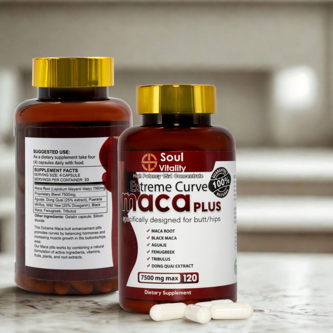 Maca Plus Extreme Curve Capsules - 120 Dietary Capsules