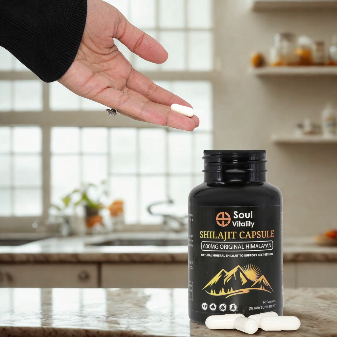 Shilajit Capsule with 600mg Original Himalayan - 60 Capsules