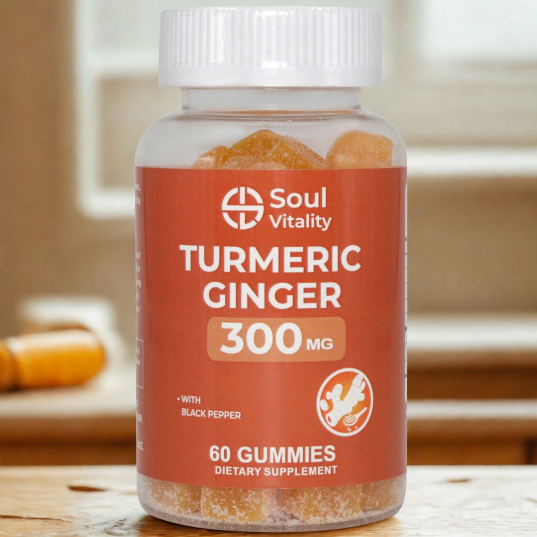 Turmeric Ginger 300mg - 60 Dietary Supplement Gummies