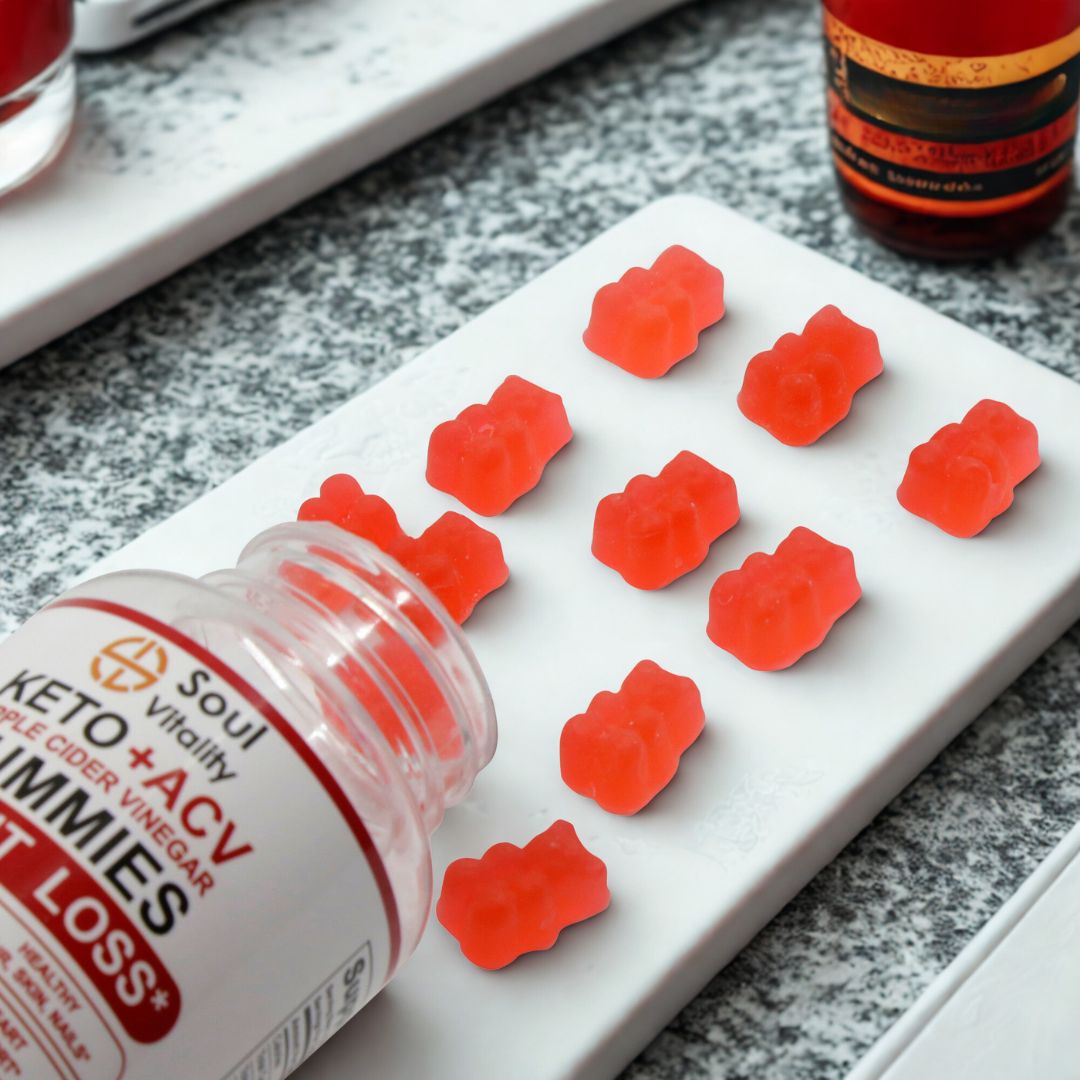 Keto + ACV Apple Cider Vinegar Weight Loss Gummies - 60 Gummies.