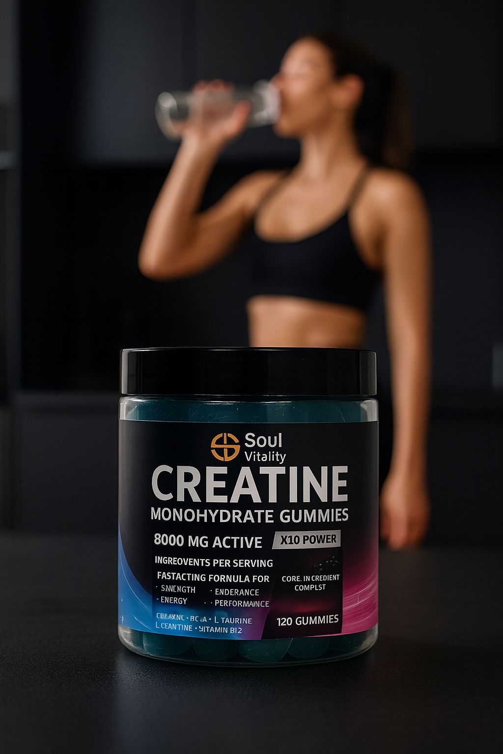 Creatine Monohydrate Gummies – X10 Power (Berry Flavour)