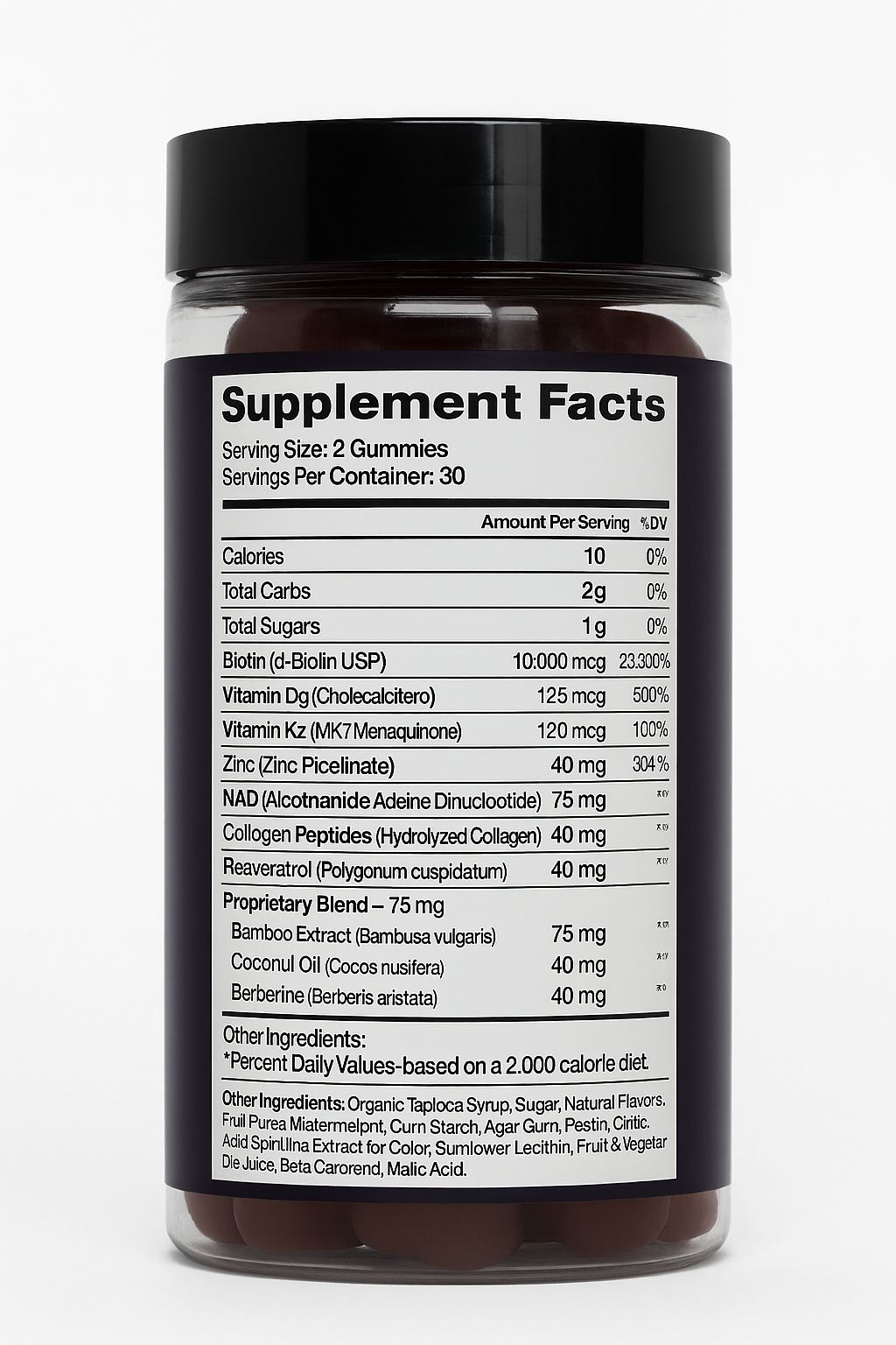 NAD+ Biotin Advanced Anti-Aging Gummies – Berry Bliss