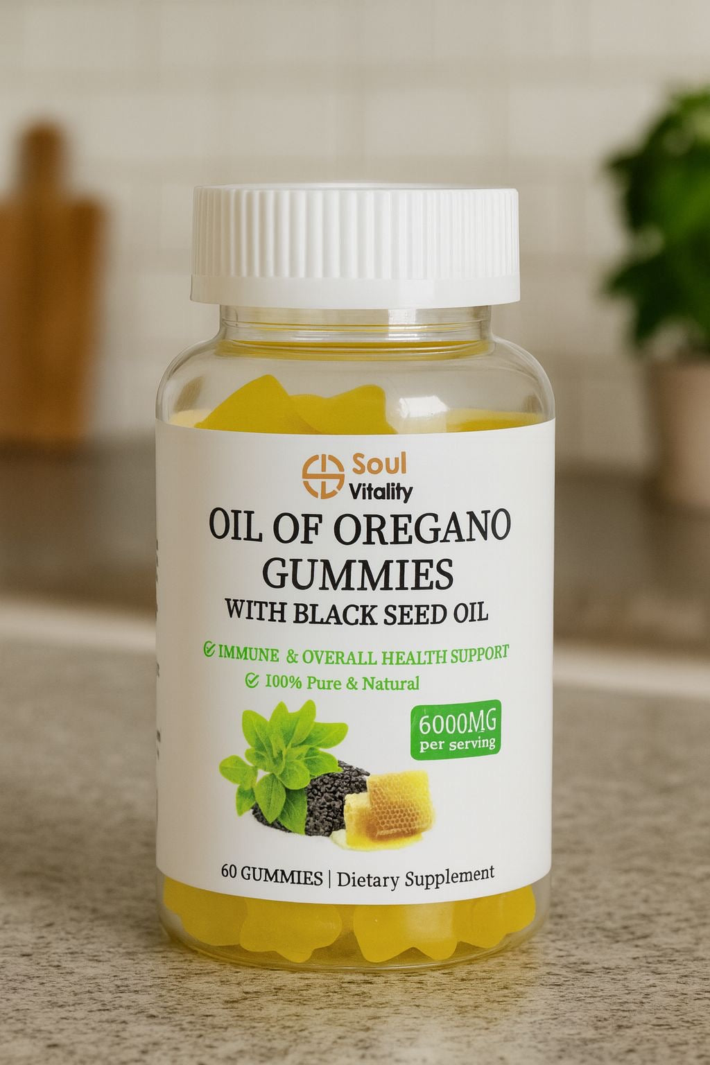 Oil of Oregano Gummies with Black Seed Oil & Vitamin D3