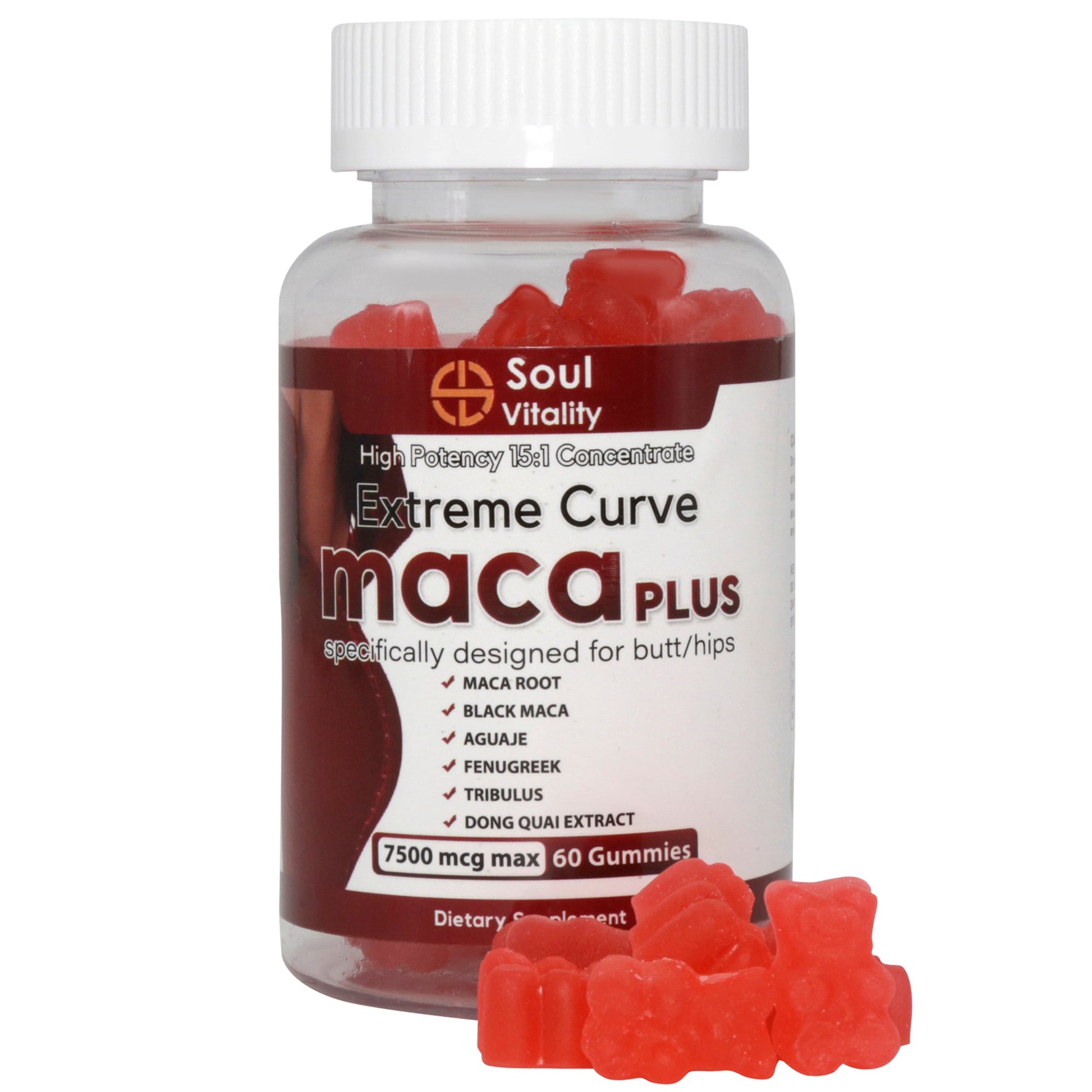 Maca Plus Extreme Curve Gummies - 60 Dietary Gummies